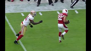 Tyrann Mathieu INT TD vs 49ers 2015 NFL [upl. by Kerwon]