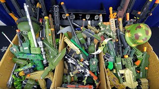 7 Boxes of Military Force Toy Weapons and Equipments Set  Best Camouflage Pistol and Rifles [upl. by Yroj]