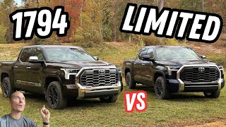 Which Tundra Is A Better Buy Tundra 1794 vs Tundra Limited [upl. by Bunni]