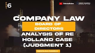 COMPANY LAW ANALYSIS OF HOLLAND V COMMISSIONER FOR HER MAJESTY amp CUSTOMS RE HOLLAND  JUDGEMENT 1 [upl. by Loeb]