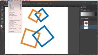 Adobe Illustrator  Create Interlocking Objects [upl. by Leola]