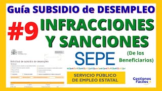 ✔ SUBSIDIO DESEMPLEO Infracciones y Sanciones👌 Asesoria online gratis📢 Como pedir la ayuda paro SED [upl. by Norma]