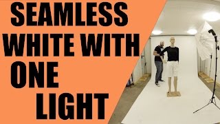 How To Shoot Seamless White With Just One Flash [upl. by Obediah]