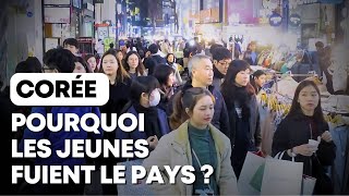 Corée  pourquoi les jeunes fuient le pays [upl. by Leatri]