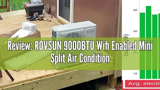 Review ROVSUN 9000BTU Wifi Enabled Mini Split Air Conditioner amp Heater [upl. by Gnaoh183]