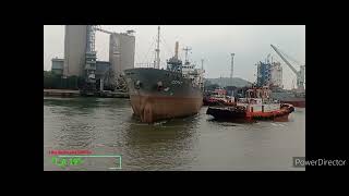 Proses Unberthing MVCEPAT Port ciwandan banten For two Asis tug [upl. by Keary]