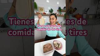 Receta Saludable para utilizar sobrantes de comida Fácil de llevar Comida o Cena shorts addy [upl. by Yla449]