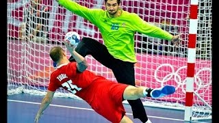 Top 4 Crazy Handball Goalkeeper Goals [upl. by Aicenaj]