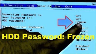 How to Clear HDD Password Frozen Acer BIOS [upl. by Fleeta]