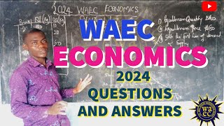 WAEC 2024 ECONOMICS Exam questions and answerstutorial [upl. by Llerrat]