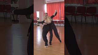 Quickstep Gold Level Choreography  Rumba Cross Quarter Turn to Wing Position dance [upl. by Kcirtapnhoj]