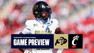 College Football Week 9 Colorado at Cincinnati Game preview  Experts share their predictions [upl. by Karlik]