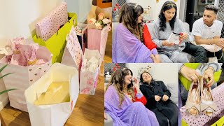 SAMTA NU KI KI GIFTS MILE FROM HOMIES amp FRIENDS  BIRTHDAY PRESENTS UNBOXING  INDER amp KIRAT [upl. by Carlye]