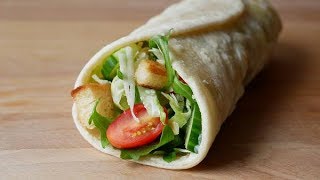 Caesar Salad Wraps Rezept  Caesar Wraps Recipe  ENG SUBS [upl. by Lessig720]