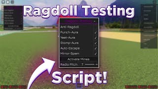 Roblox Ragdoll Testing Script  Anti Ragdoll YeetAura PunchAura more [upl. by Atlanta]