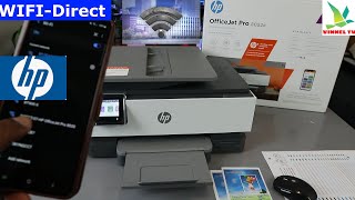 How to Connect HP Officejet 8022e to WIFI  Direct [upl. by Oyam444]