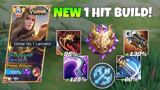 NEW UPDATE LANCELOT 1SHOT BUILD TUTORIAL  SUPER AGGRESSIVE GAMEPLAY INSANE DAMAGE😱🔥 [upl. by Francisca]