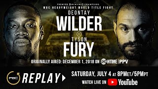 PBC Replay Deontay Wilder vs Tyson Fury 1  Full PPV Fight Card [upl. by Feodore113]