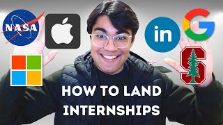 How to Get Internships as a High Schooler ULTIMATE GUIDE [upl. by Enirod]