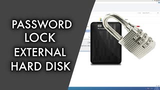 How To Password Protect External Hard Disk  Flash Drive [upl. by Lihkin]