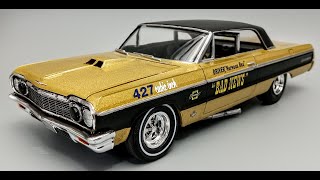 1964 Chevy Impala SS 427 3n1 Custom 125 Scale Mode Kit Build How To Assemble Mask Paint Decal [upl. by Newcomer]