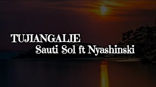 Sauti Sol ft Nyashinski  TUJIANGALIE  Lyrics [upl. by Merlin]