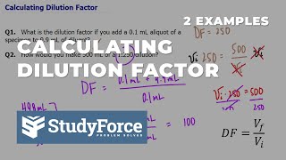 Calculating Dilution Factor [upl. by Sayers]