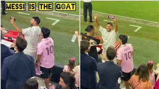 Aguero Reacting Happy After Messi Scored A Stunning Freekick Goal On His Inter Miami Debut [upl. by Acirej169]