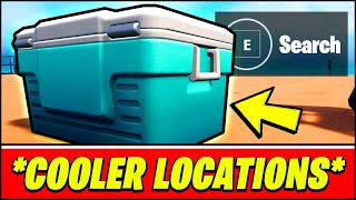 Search Coolers or Ice Machines FASTEST 5 LOCATIONS  Fortnite Chapter 3 Season Quest [upl. by Alexia]