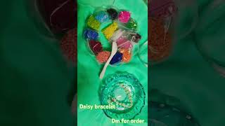 Daisy bracelet diy youtubeshorts beadsbracelets beads handmadebeads [upl. by Novyart129]