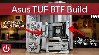 AllWhite Cableless PC Build  LIVE [upl. by Grey372]