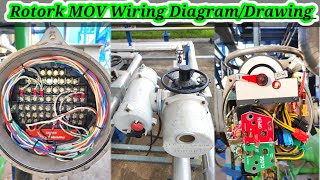 Rotork Actuator Drawing  Rotork Actuator Wiring Diagram  Rotork Actuator Cable Connection  MOV [upl. by Annaul]