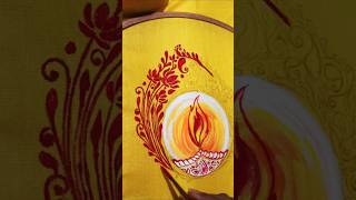 Handpainted kurta for diwali festival fabricart art handpainted kurta diwalispecial [upl. by Ogu]