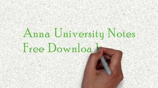 How to Download Anna University Regulation 2017 Notes for Free [upl. by Maynord502]