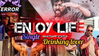 😁No love🥳Enjoy lifeStatus Tamil🔥 single Whatsapp Status Tamil✨❣️ [upl. by Kcirddahc]