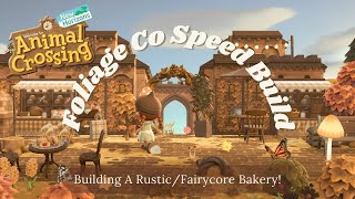 Lets Build a Bakery Animal Crossing Fall Fairycore Speed Build [upl. by Chirlin266]