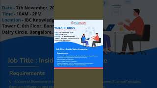 Medibuddy Walkin Drive at Bangalore career job healthcare [upl. by Merce]