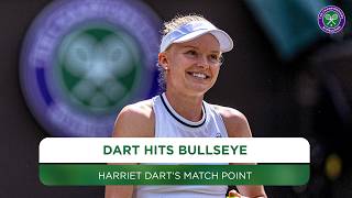 Harriet Dart wins Battle of the Brits  Winning moment  Second round  Wimbledon 2024 [upl. by Eelyak]