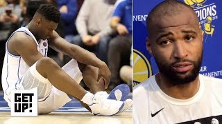 Should Zion Williamson take DeMarcus Cousins’ advice and shut it down  Get Up [upl. by Packer]