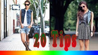 20 Style Tips On How To Wear Denim Vests [upl. by Nanyk782]