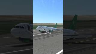 Turkmenistan Airlines A320 Belly Landing aviation avgeek a320 flightsimulator landing rfs [upl. by Millda]