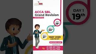 ACCA SBL Revision for June 2023  Join 3 Days Grand Revision for ACCA SBL Exam  shorts [upl. by Allred]