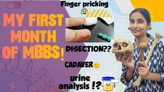 My First Month Of MBBS MBBS Medicalstudent Neet mbbslife [upl. by Hairim]