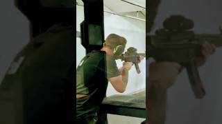 Using an MP5 down range  the shooting center in Calgary AB [upl. by Rubel]