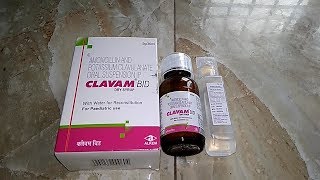 Clavam bid syrup uses dosage and side effects [upl. by Ophelie]