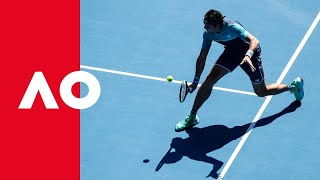 Raonic on serveandvolley form  Australian Open 2019 [upl. by Tnarb]