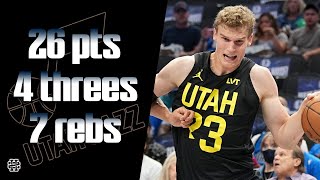 Lauri Markkanen 26 pts 4 threes 7 rebs vs Mavericks 2024 Preseason [upl. by Une983]