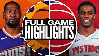 SUNS at PISTONS  NBA PRESEASON FULL GAME HIGHLIGHTS  October 8 2024 [upl. by Yspyg]