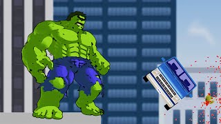 PLAYING AS THE HULK Happy Wheels 26 [upl. by Aiden444]