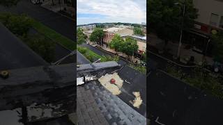 Flat roof drain replacement part 1 [upl. by Senhauser114]